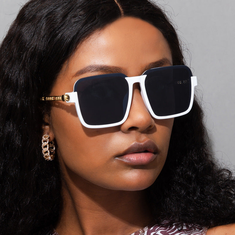 Metal Hollow Chain Square Sunglasses – Women's & Men's Fashion Trend