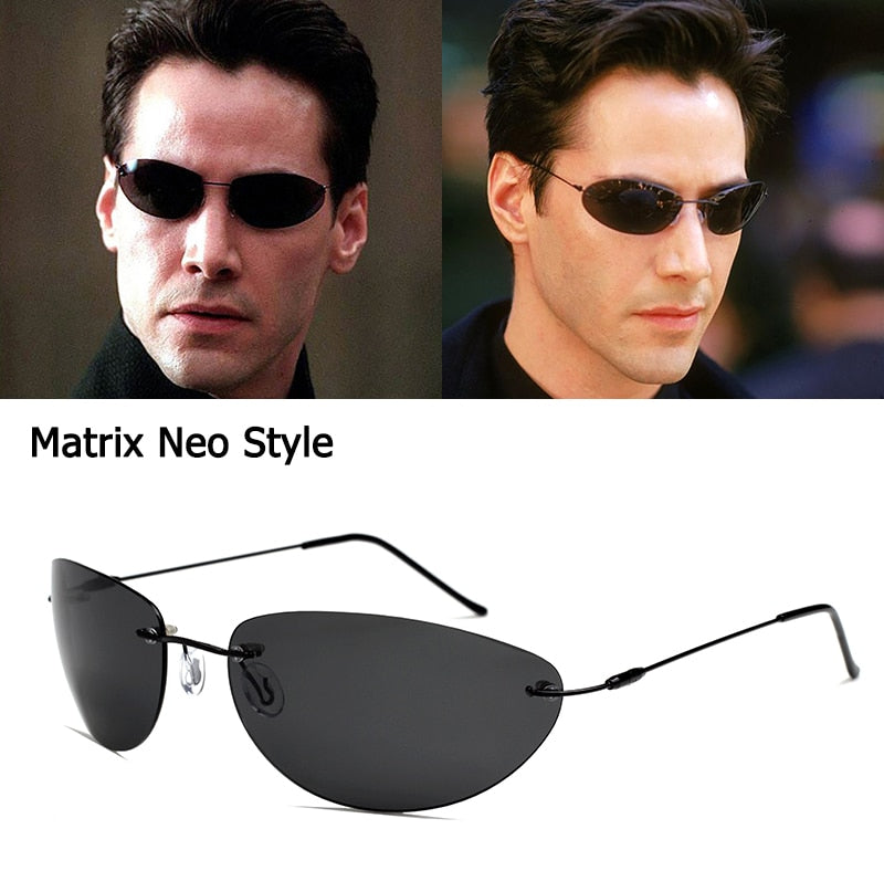 SquintProof Matrix Neo Style Rimless Polarized Sunglasses | UV400 | Unisex