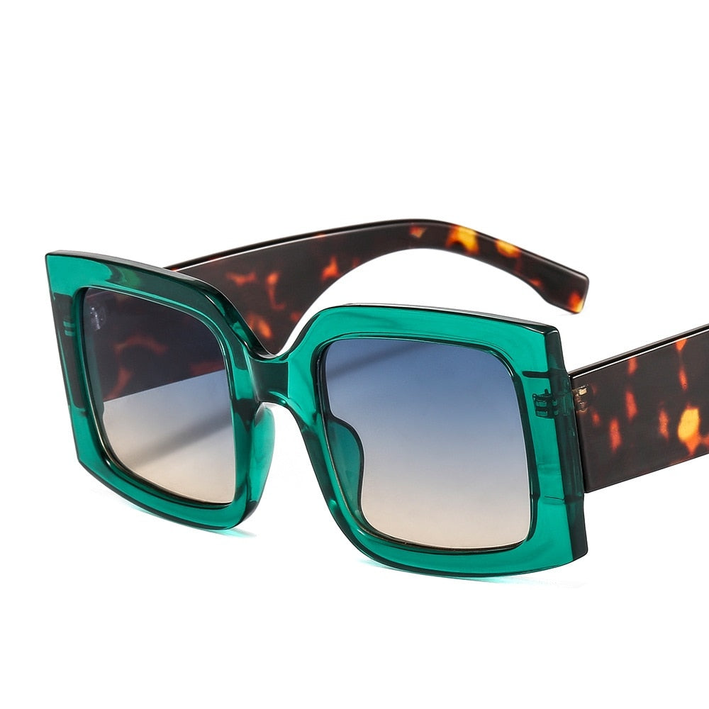 SquintProof Fashion Big Frame Dazzling Color Square Sunglasses | UV400 | 7 Colors | INS Style | Unisex