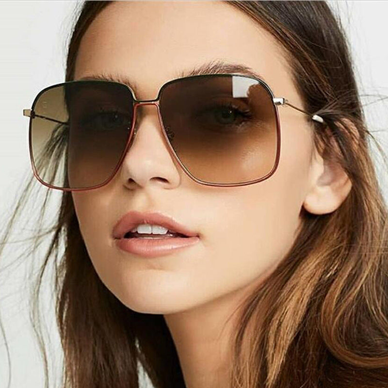 SquintProof Large Frame Square Metal Mirror Sunglasses | UV400 | 9 Colors | Unisex