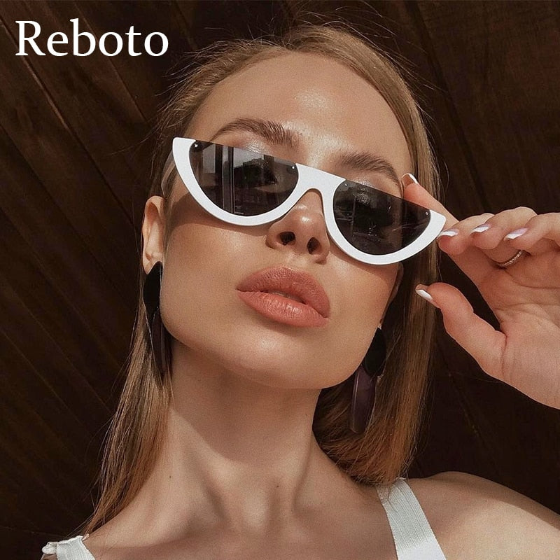 SquintProof Cat Eye Half Frame Sunglasses | UV400 | 11 Colors | Women