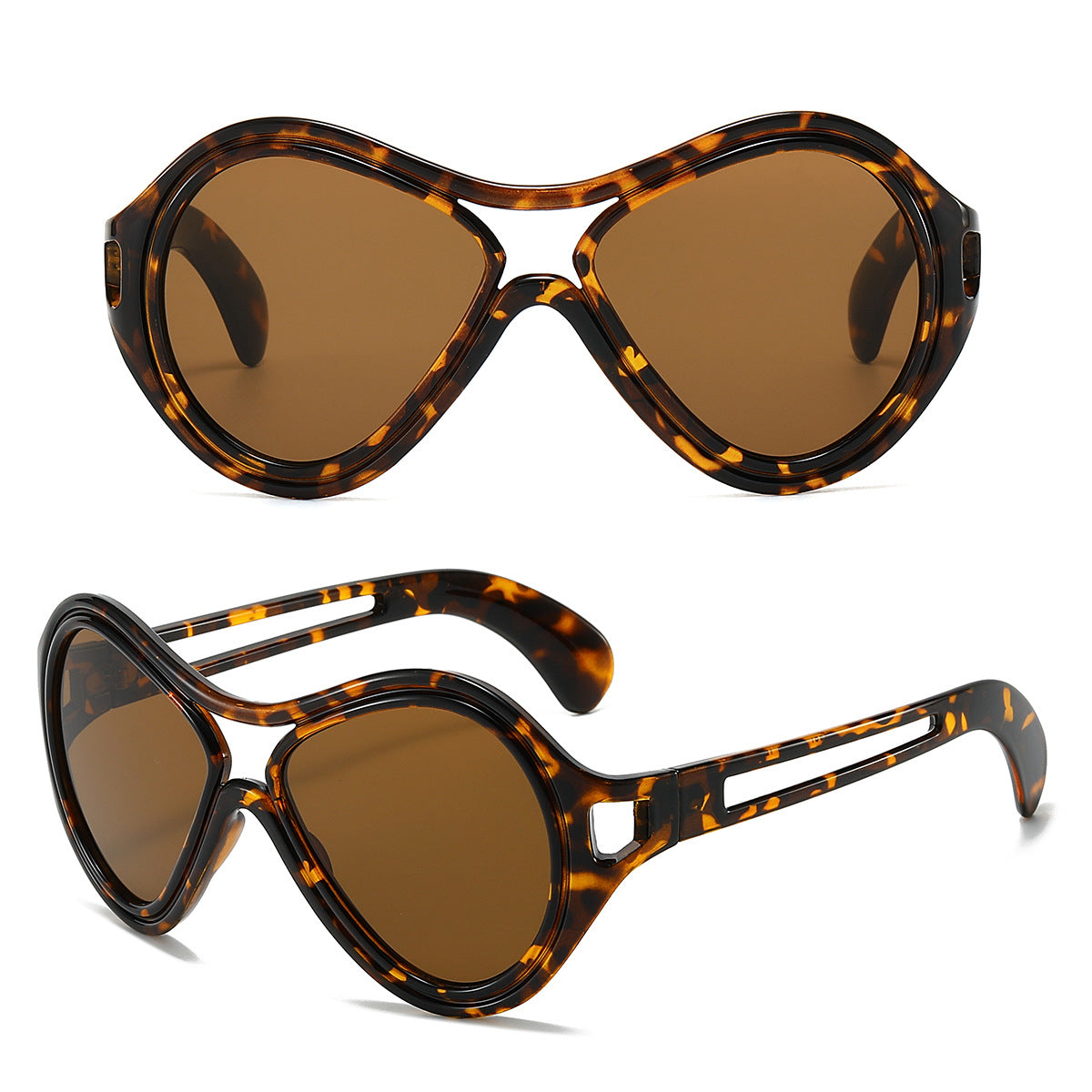 SquintProof Double Beam Round Frame Sunglasses | UV400 | 7 Colors | European Style | Women