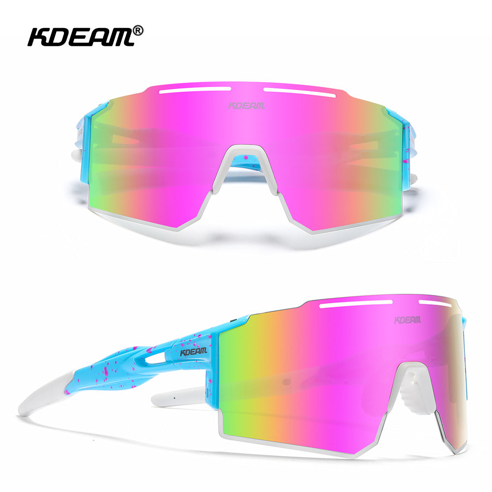 SquintProof Large Frame One-Piece Polarized Sunglasses | UV400 | 16 Colors | Men