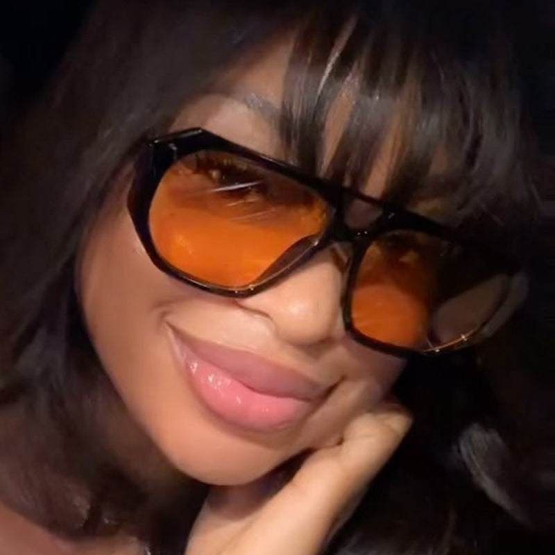 SquintProof Double Beam Irregular Polygon Sunglasses | UV400 | 8 Colors | Hip-Hop Street | Unisex