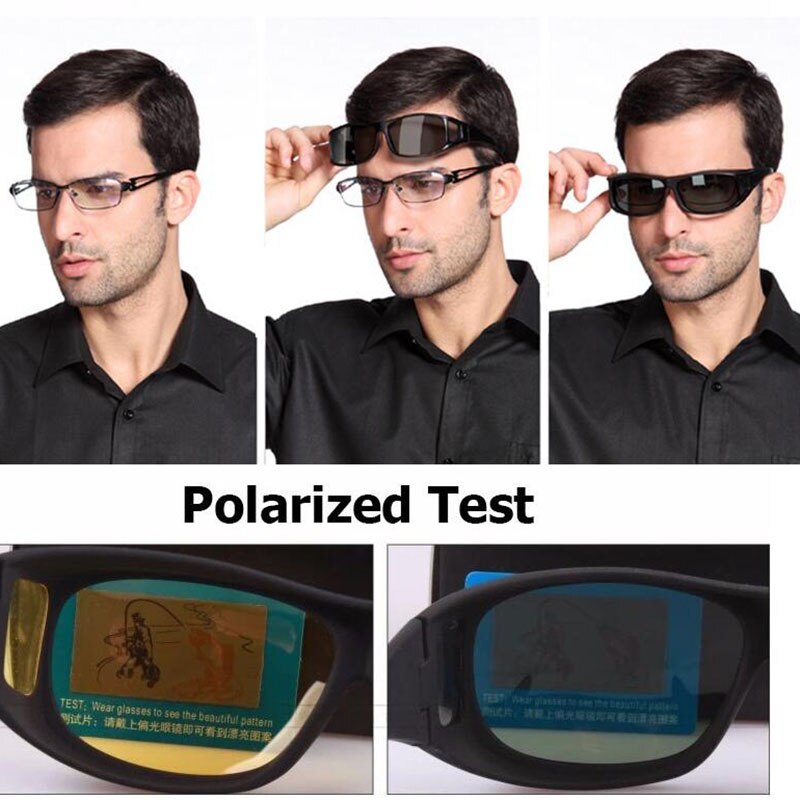SquintProof Flip-Up Polarized Clip-On Sunglasses | UV400 | Myopia Compatible | Day & Night
