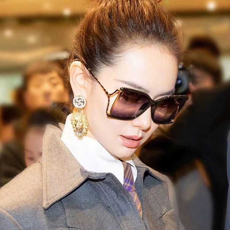 SquintProof Snakeskin Bamboo Oversized Sunglasses | UV400 | Hollywood Style