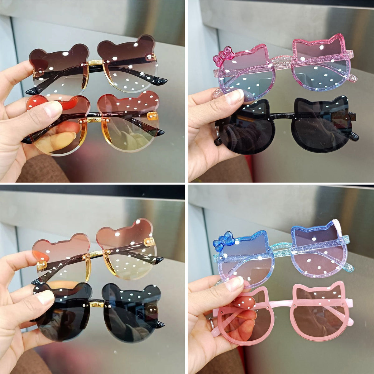SquintProof Children's UV400 Sunglasses | Cat & Heart Styles | 20 Colors | Boys & Girls