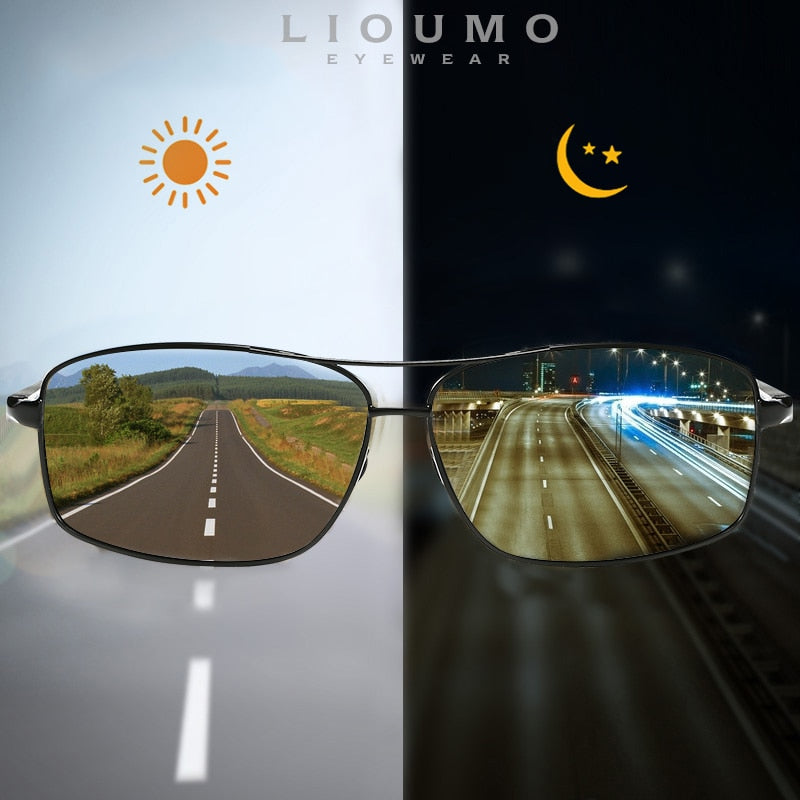SquintProof Photochromic Chameleon Polarized Sunglasses | Anti-Glare | Driving | Unisex