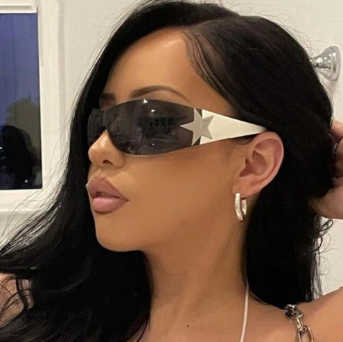 SquintProof Y2K Five-Star Rimless Sunglasses | UV400 | 14 Colors | Retro | Unisex