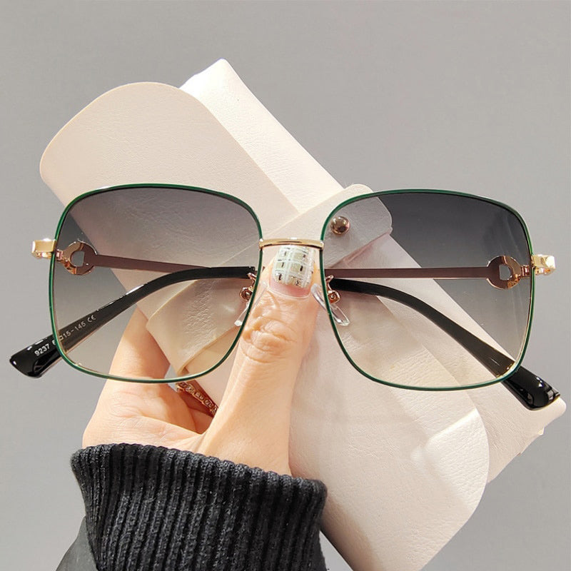 SquintProof Fashion Square Metal Frame Sunglasses | UV400 | 6 Styles | Women