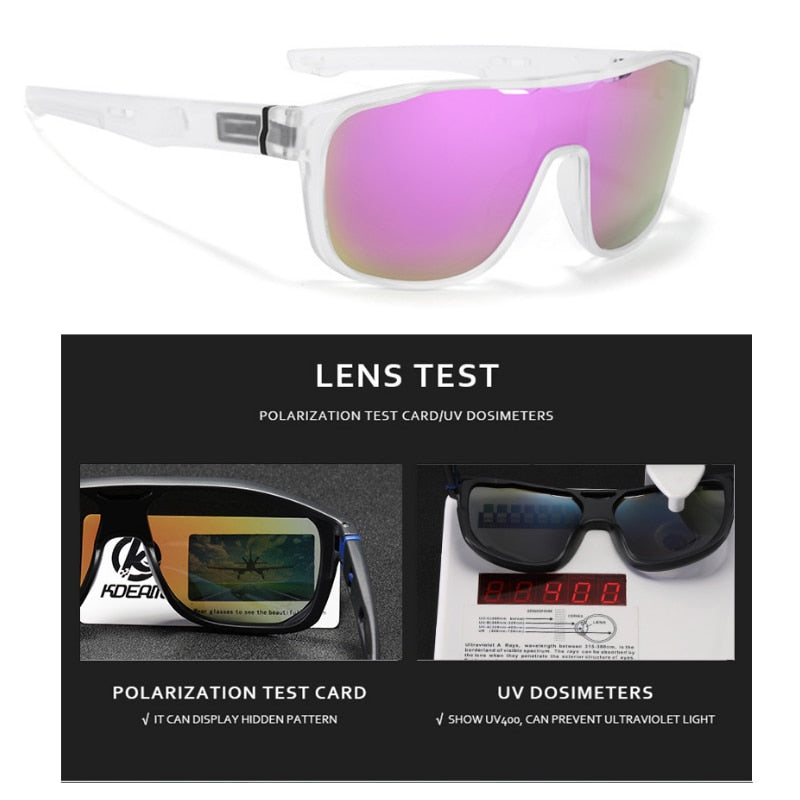 SquintProof Oversized Polarized Sport Mirror Sunglasses | UV400 | 6 Colors | Unisex