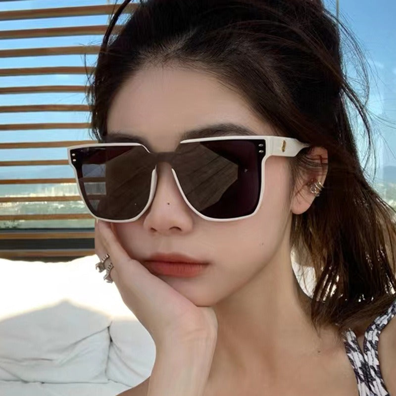 SquintProof Big Frame One-Piece Sunglasses | UV400 | 5 Colors | Personality Trend | Women