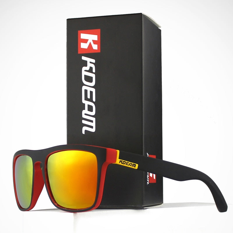 SquintProof Classic Polarized Square Sunglasses | UV400 | 17 Colors | Men | Includes Box