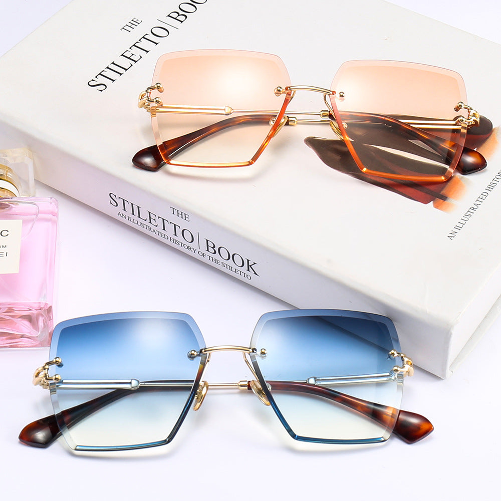 SquintProof Frameless Gradient Square Sunglasses | UV400 | 6 Colors | INS Style | Unisex