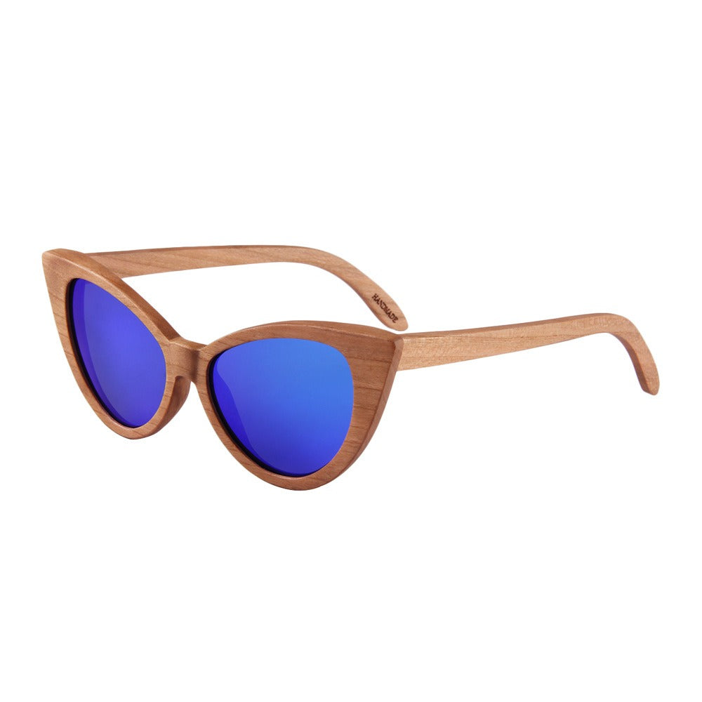 SquintProof Natural Wood Polarized Cat Eye Sunglasses | UV400 | 3 Wood Styles | Unisex