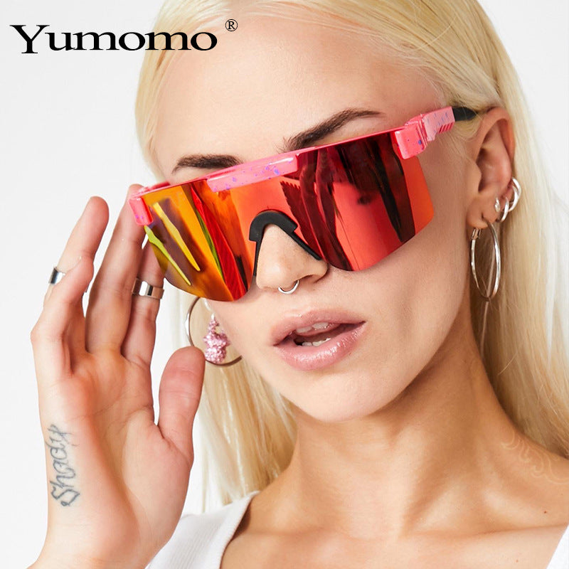 SquintProof Large Frame Polygon Electroplating Sport Sunglasses | UV400 | 12 Colors | Cycling | Unisex