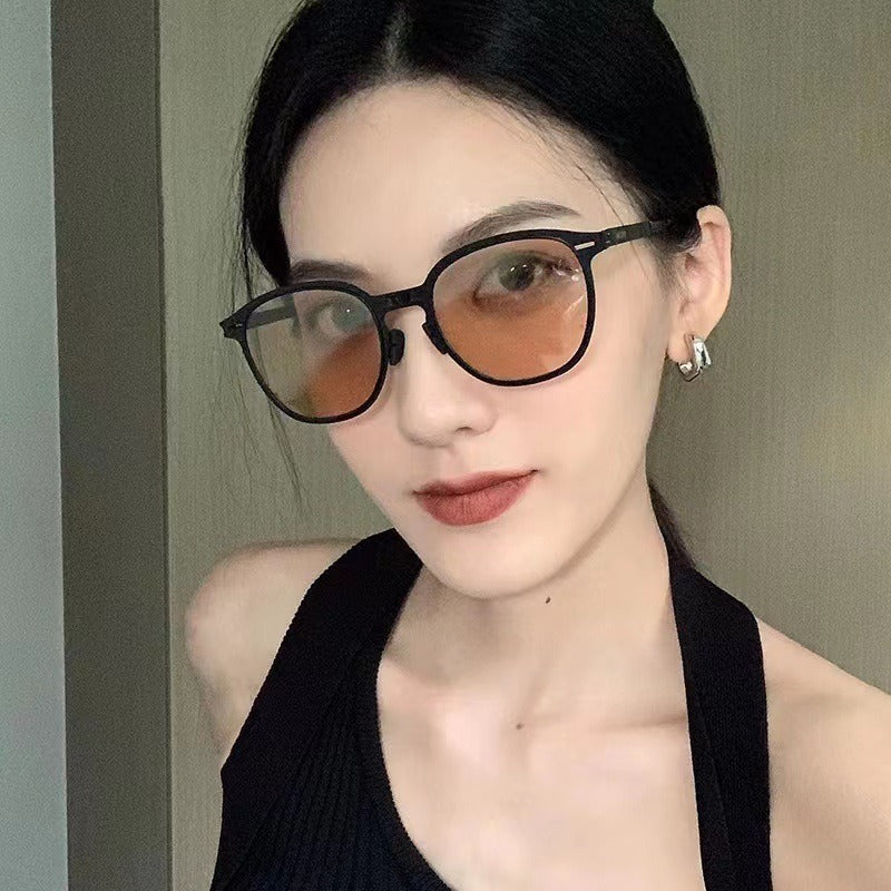 Metal Folding Sunglasses – Women's Advanced Big Frame Style