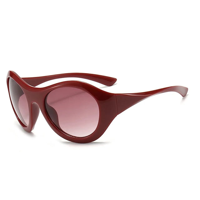 SquintProof Y2K Punk Oversized Oval Sunglasses | UV400 | 6 Colors | Unisex