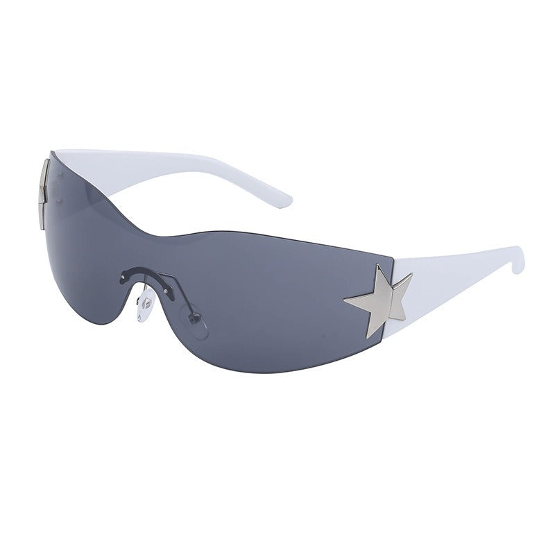 SquintProof Y2K Five-Star Rimless Sunglasses | UV400 | 14 Colors | Retro | Unisex