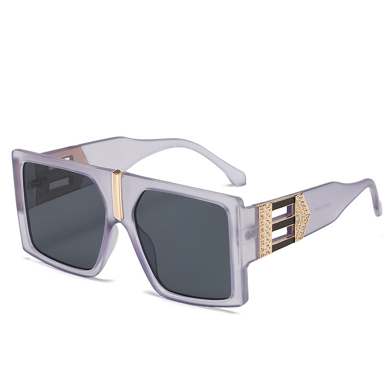 SquintProof Large Frame Diamond-Studded INS Square Sunglasses | UV400 | 7 Colors | Women
