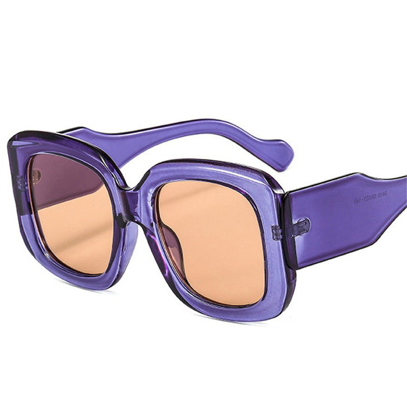 SquintProof Large Frame INS Thick Temple Sunglasses | UV400 | 7 Colors | Unisex