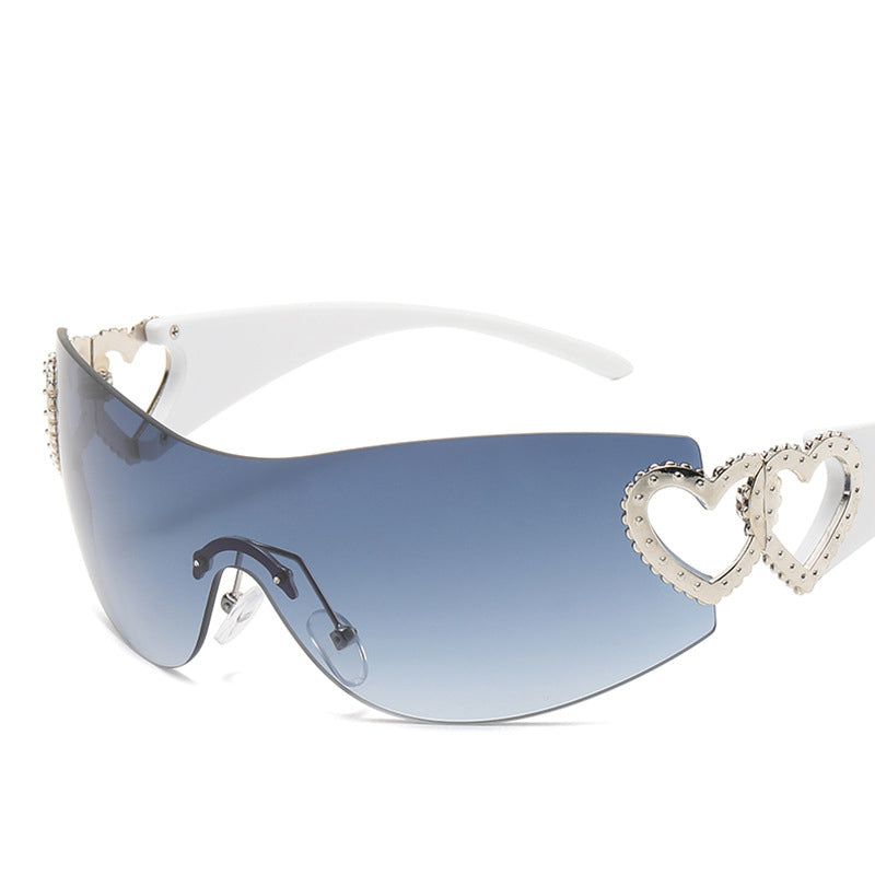 SquintProof Y2K Millennium Hot Girl Rimless Sunglasses | UV400 | 6 Colors | Punk | Women