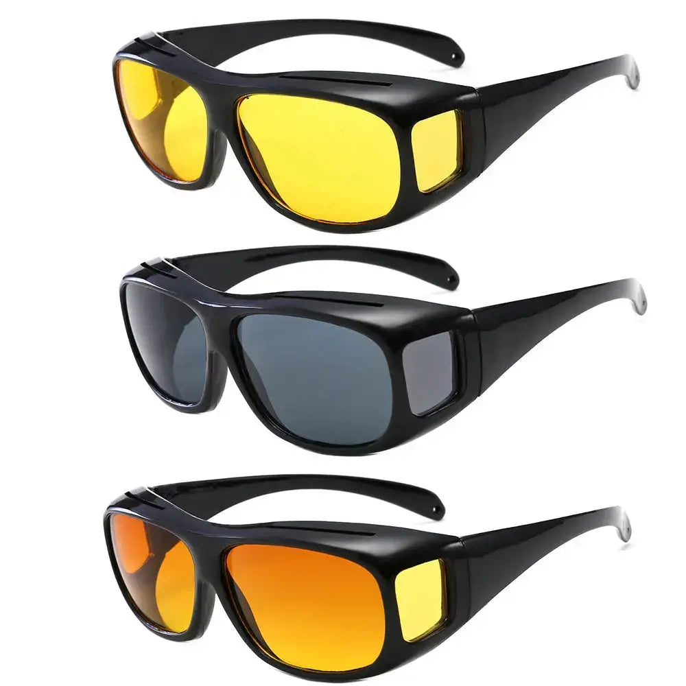 SquintProof SquintProof Night Vision Driving Glasses — UV Protection Driver Goggles Unisex Eyewear - | UV400 Sunglasses