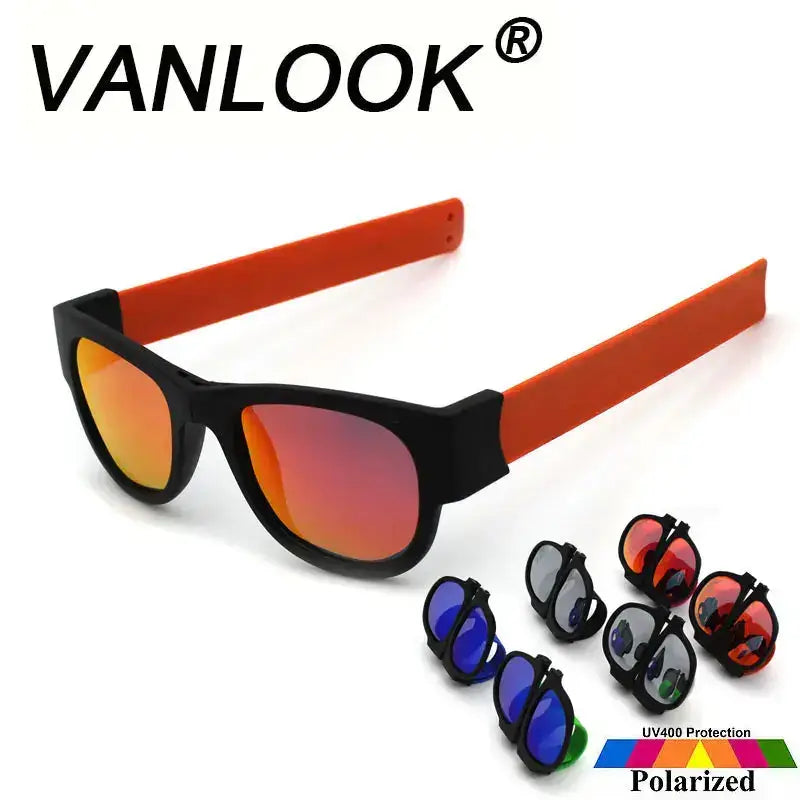 SquintProof SquintProof Slap Bracelet Sunglasses — Polarized Mirror UV400 Wristband Fold Unisex - | UV400 Sunglasses