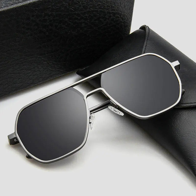 SquintProof SquintProof Aluminum-Magnesium Polygonal Polarized Sunglasses - | UV400 Sunglasses