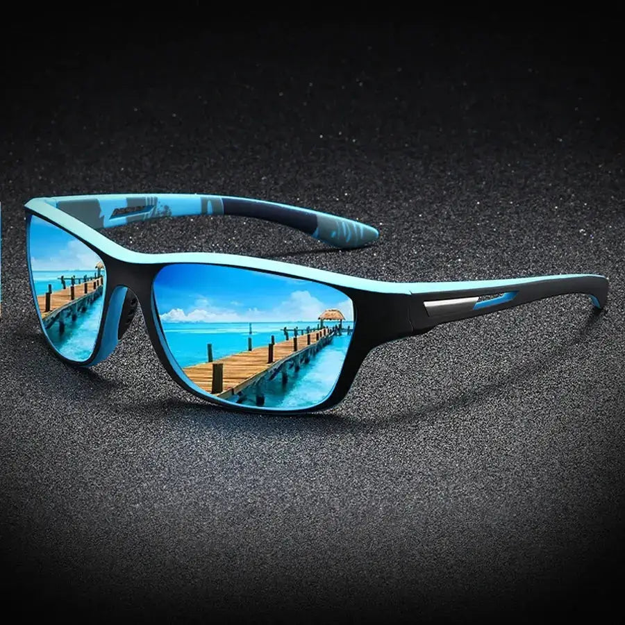 SquintProof SquintProof Outdoor Polarized Sports Sunglasses — Cycling Climbing Skiing Fishing Driving UV400 Unisex - Blue | UV400 Sunglasses
