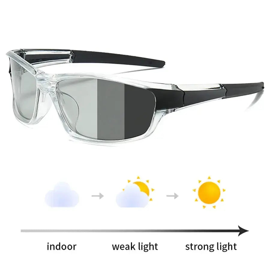 SquintProof SquintProof Photochromic Polarized Vintage Sport Sunglasses — UV400 Fishing Cycling Driving Unisex - | UV400 Sunglasses