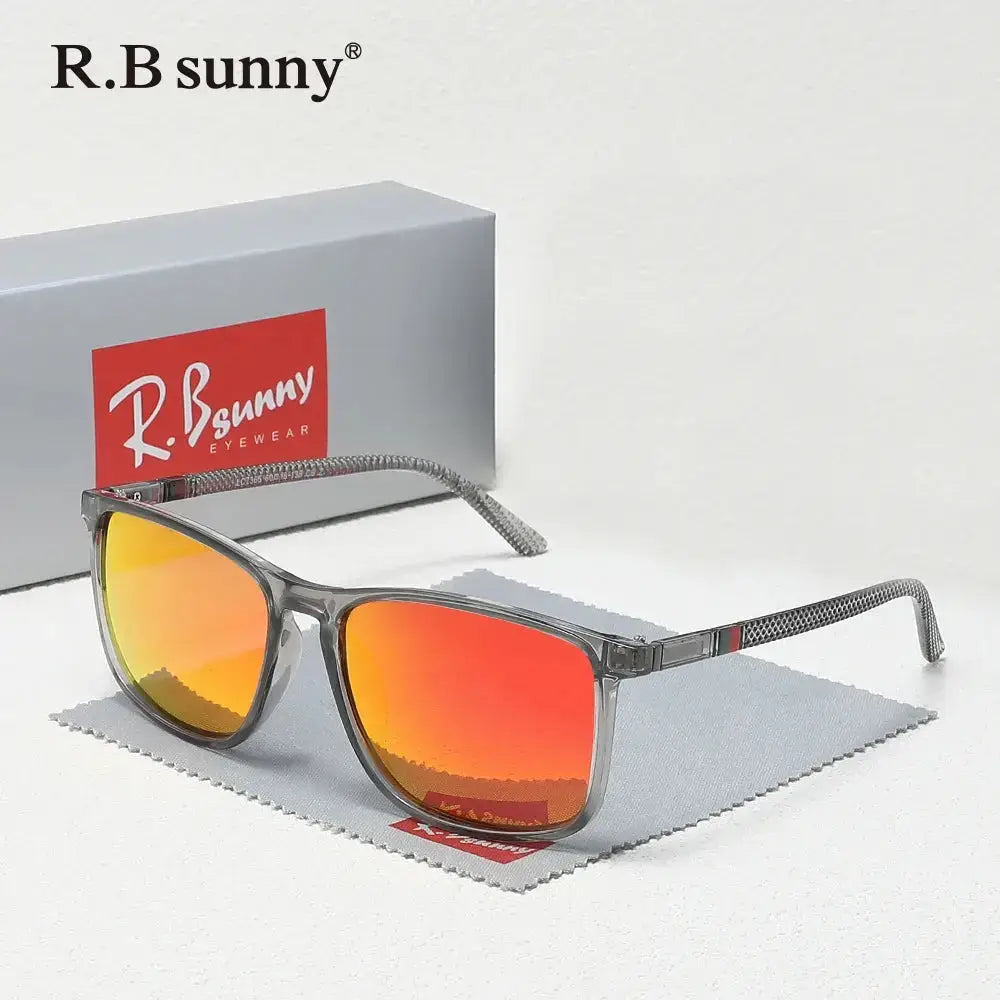 SquintProof SquintProof Classic Rectangle Sunglasses — Polarized UV400 Unisex Driving Fishing Fashion Eyewear - Red | UV400 Sunglasses