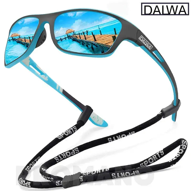 SquintProof SquintProof Dalwa Polarized Fishing Sunglasses — Men's UV400 Driving Hiking Shades - Blue | UV400 Sunglasses