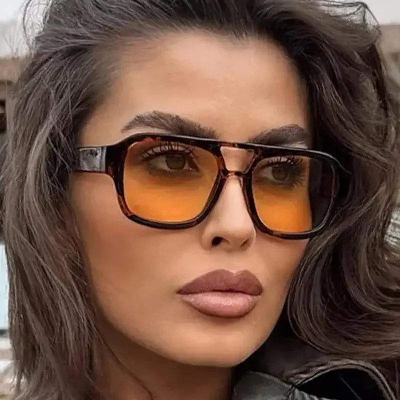 SquintProof SquintProof Big Square Sunglasses — 2025 Retro Vintage UV400 Travel Eyewear Men & Women - | UV400 Sunglasses