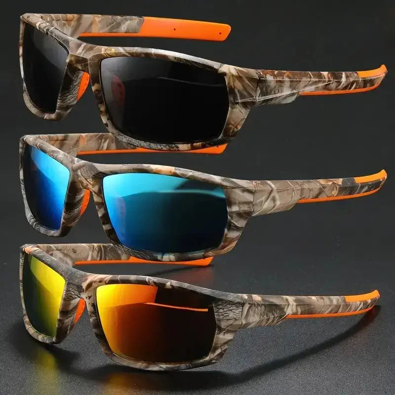 SquintProof SquintProof Sport Polarized Camouflage Square Sunglasses — UV400 Driving Fishing Cycling Skiing 7 Colors - | UV400 Sunglasses