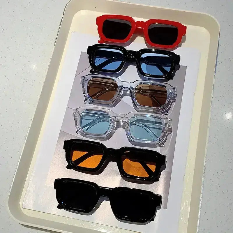 SquintProof SquintProof Vintage Rectangle Sunglasses — Retro Luxury UV400 Unisex - | UV400 Sunglasses