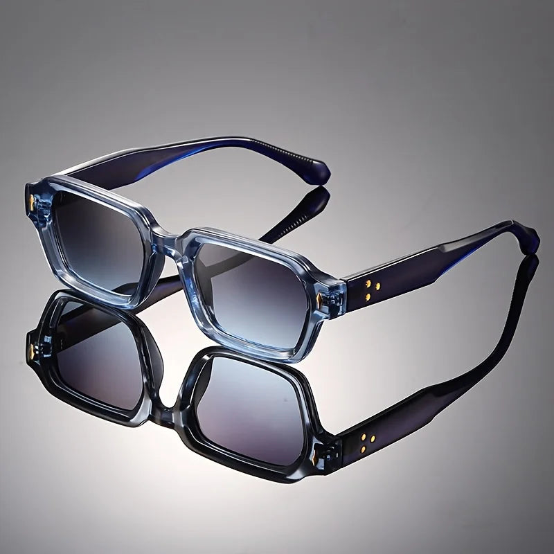 SquintProof Retro Square Mirror Sunglasses — Full Frame SquintProof