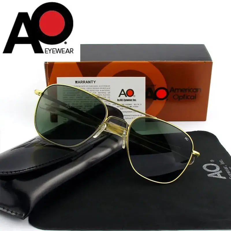 SquintProof SquintProof Pilot Sunglasses — AGX Tempered Glass Lens Aviator UV Protection Men's 12 Combos - | UV400 Sunglasses