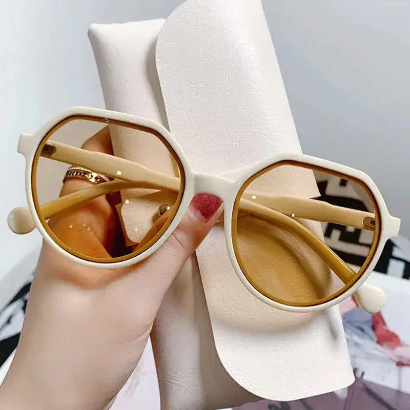 SquintProof SquintProof Geometry Shape Oversized Sunglasses — UV Protection Vintage Big Sunshades Women's 6 Colors - | UV400 Sunglasses
