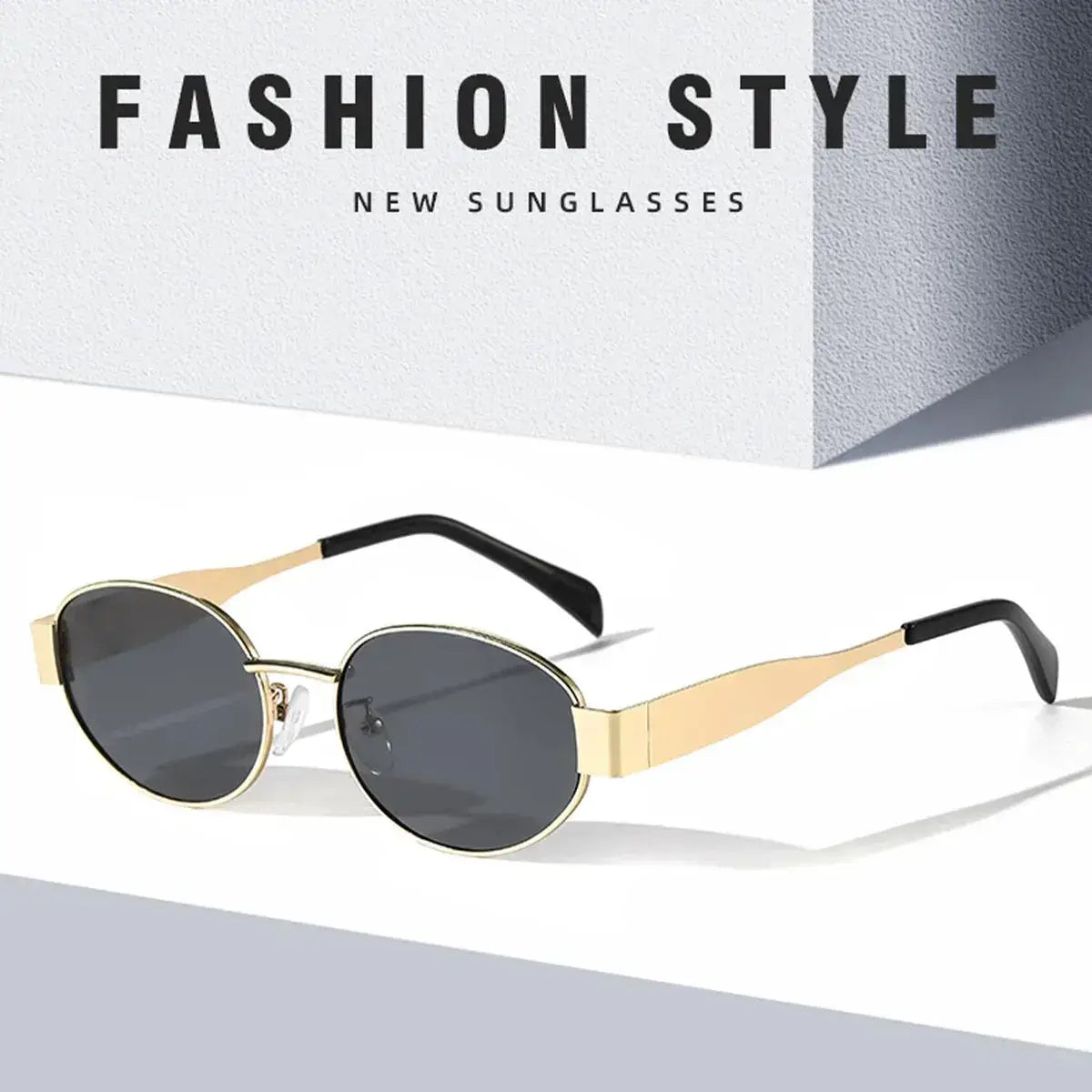 SquintProof SquintProof Luxury Oval Metal Sunglasses — Photochromic UV400 Unisex - | UV400 Sunglasses