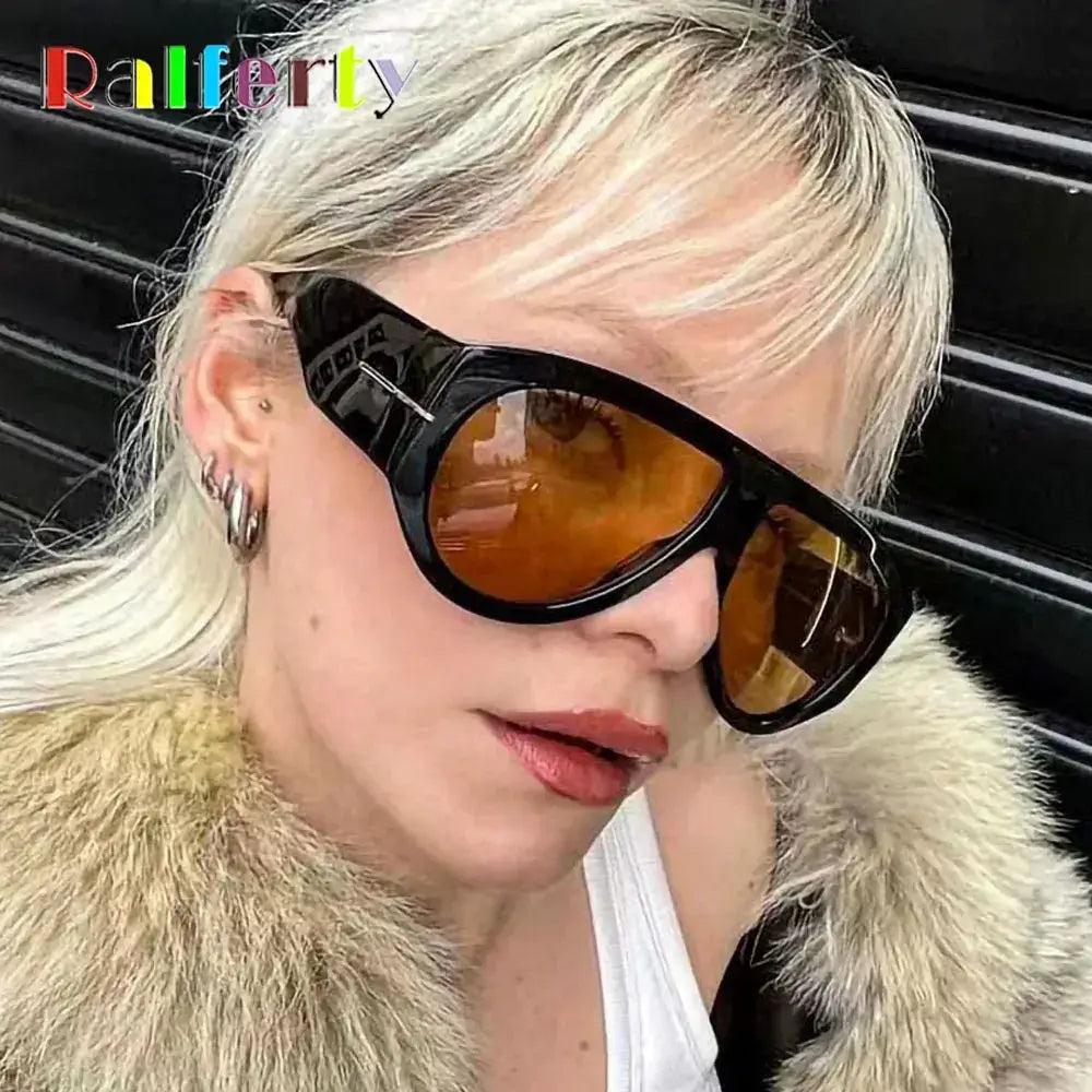 SquintProof SquintProof Oversized Pilot Sunglasses — Thick Frame Luxury UV400 - | UV400 Sunglasses