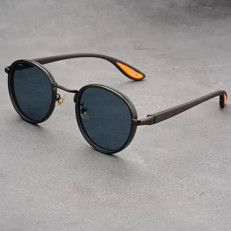 SquintProof SquintProof Vintage Round Sunglasses — Titanium & Plastic UV Protection Designer Unisex 15 Colors - | UV400 Sunglasses