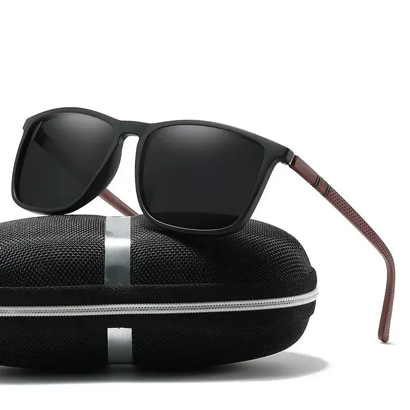 SquintProof SquintProof Sport Lite Polarized Sunglasses — Lightweight UV400 Square Frame Men's Eyewear - | UV400 Sunglasses