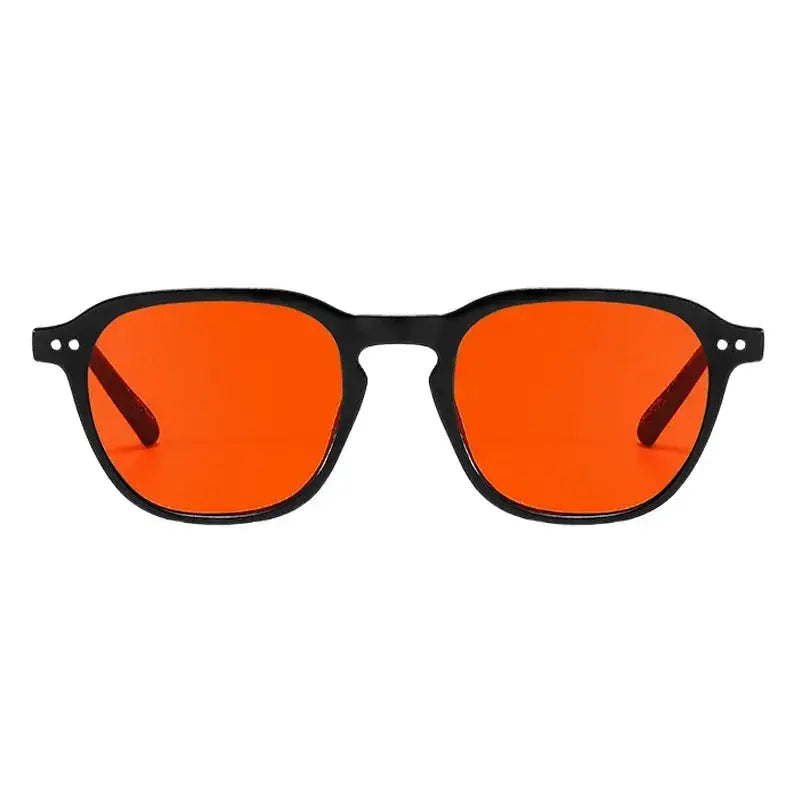 SquintProof SquintProof Small Frame Rivet Sunglasses — Mirror Vintage Square Round Unisex - | UV400 Sunglasses