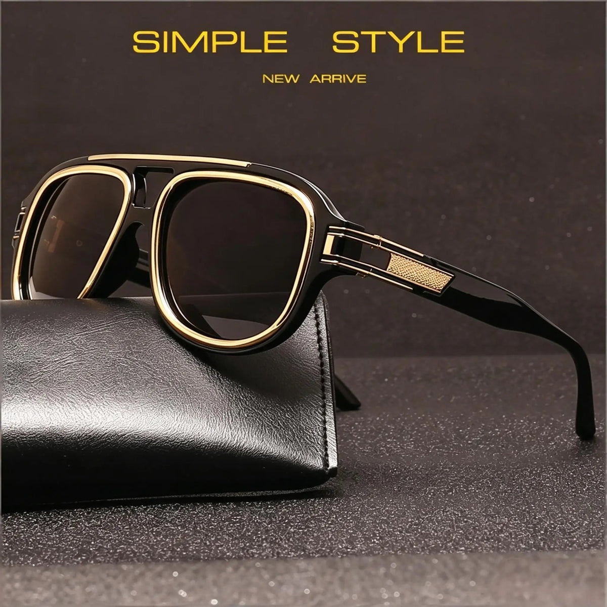 SquintProof Retro Oversized Square Sunglasses — UV400 SquintProof