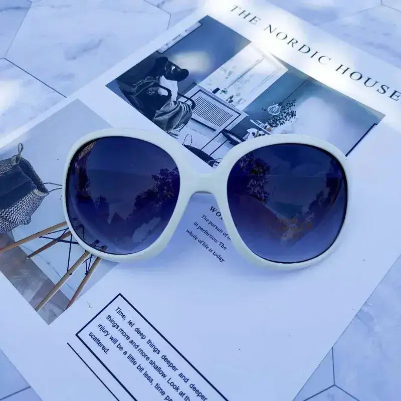 SquintProof SquintProof Oversized Round Sunglasses — Women's Fashion UV400 Eyewear - A1 As shown in the figu | UV400 Sunglasses