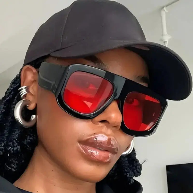SquintProof SquintProof Oversized Square Sunglasses — Unisex Fashion UV400 - | UV400 Sunglasses