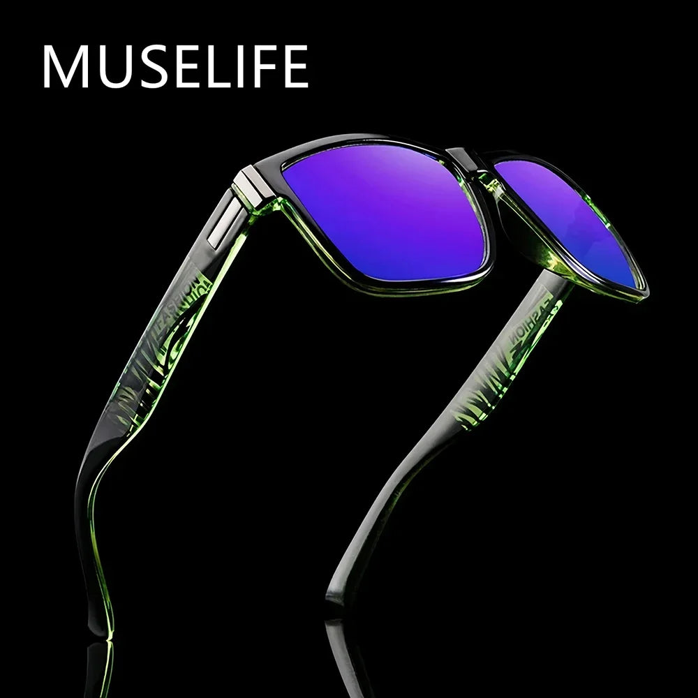 SquintProof Retro Photochromic Square Sunglasses SquintProof