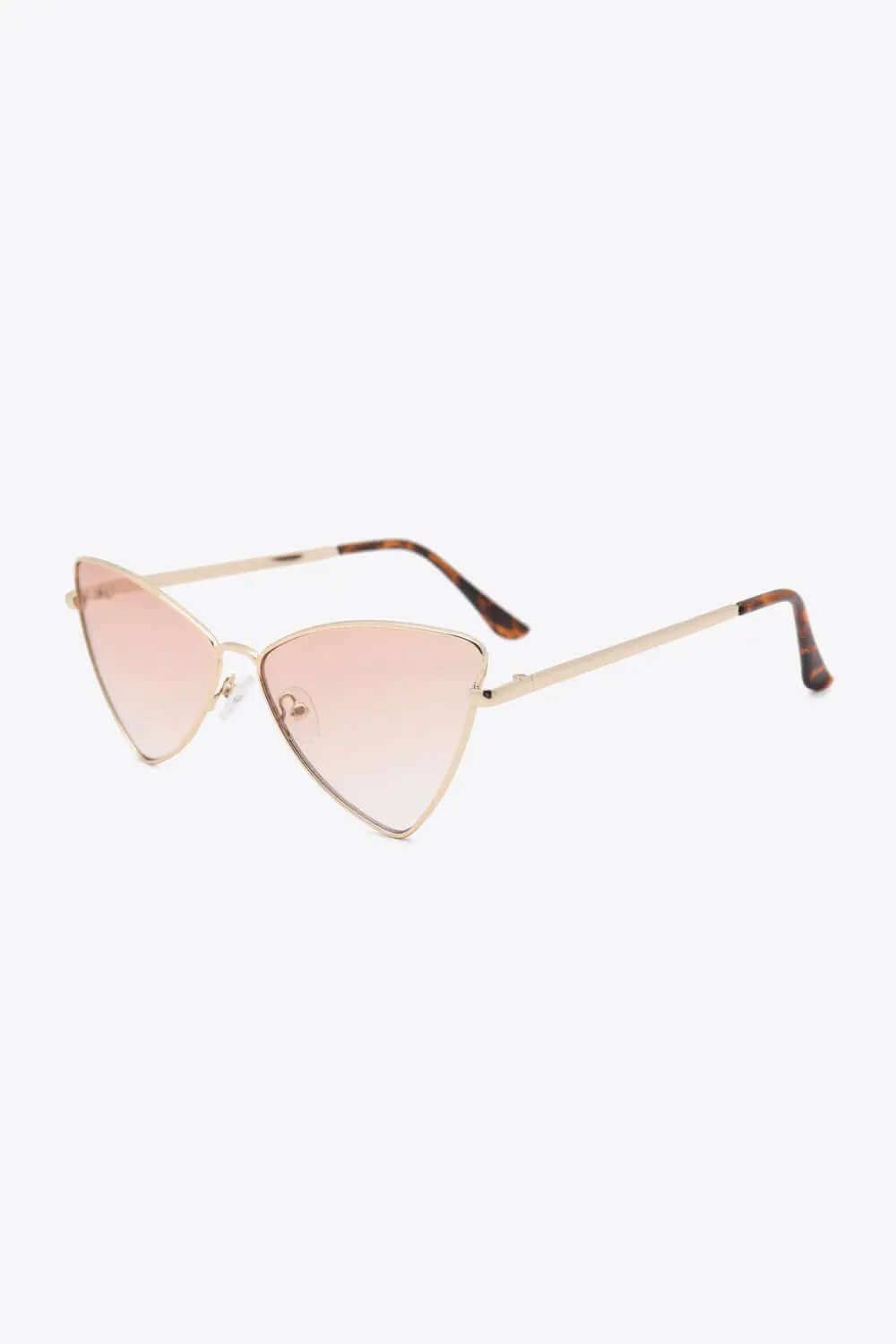 Metal Frame Cat-Eye Sunglasses with UV400 protection, metal frame, and polycarbonate lenses.